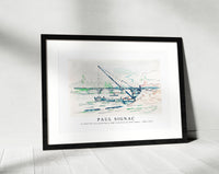 Paul Signac - Le Pont des Arts painting in high resolution by Paul Signac (1863–1935)