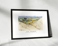 Jan Toorop - View from the dunes on Koog in Texel (1917)