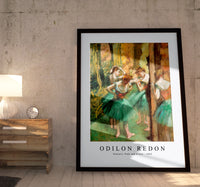 Odilon Redon - Dancers, Pink and Green 1890