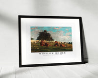 Winslow Homer - Boy and Girl in a Field with Sheep 1878