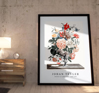 Johan Teyler - Flowers in a glass vase (1688-1698)