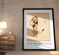Edward Penfield - Lion and a book 1894