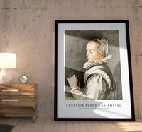 Cornelis ploos van amstel - Portrait of a young woman-1770