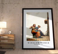 winslow homer - Mending the Nets-1882