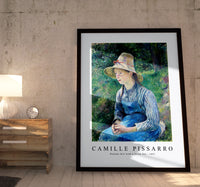 Camille Pissarro - Peasant Girl with a Straw Hat 1881