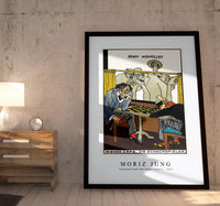 Moriz Jung - Viennese Café The Chess Players (Wiener Café Die Schachspieler) (1911)