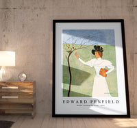 Edward Penfield - Woman reaching for birds 1894