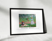 Claude Monet - In the Woods at Giverny, Blanche Hoschedé at Her Easel with Suzanne Hoschedé Reading 1887