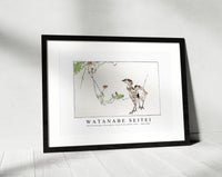 Watanabe Seitei - Wild ducklings illustration from Seitei Kacho Gafu 1890-1891