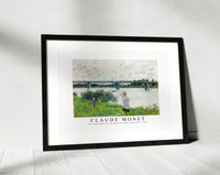 Claude Monet - The Promenade with the Railroad Bridge, Argenteuil 1874