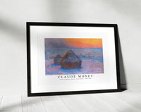 Claude Monet - Stacks of Wheat, Sunset, Snow Effect 1890-1891