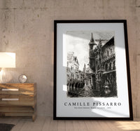 Camille Pissarro - Rue Saint-Romain, Rouen, 1st plate 1896