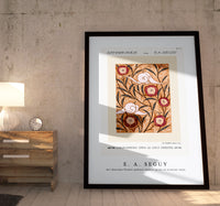 E.A.Seguy - Art Nouveau Flower pattern stencil print in oriental style