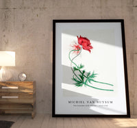 Michiel Van Huysum - Two branches with a flower (1714–1760)