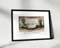 David Roberts - View from under the portico of Temple of Edfou in upper Egypt-1796-1864