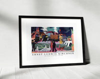 Ernst Ludwig Kirchner - View of Basel and the Rhine 1927-1928