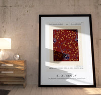 E.A.Seguy - Art Nouveau Flower pattern pochoir print in oriental style