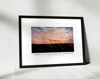 abbott handerson thayer - Sunrise or Sunset, study for book-1905-1909