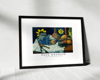 Paul gauguin - Still Life with Teapot and Fruit 1896