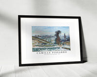 Camille Pissarro - Snow effect at the Hermitage 1875