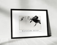 Watanabe Seitei - Japanese crows perched on a branch. Illustration from Seitei Kacho Gafu 1890-1891