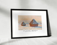 Claude Monet - Wheatstacks, Snow Effect, Morning 1891