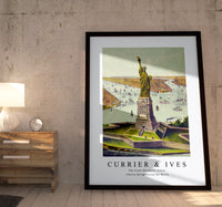 Currier & Ives - The Great Bartholdi Statue Liberty Enlightening the World