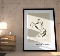 Odilon Redon - Jumping Horse on Clouds (Pegasus) 1903-1907