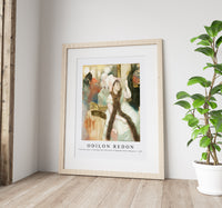 Odilon Redon - Portrait after a Costume Ball (Portrait of Madame Dietz–Monnin) 1879