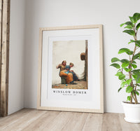 winslow homer - Mending the Nets-1882