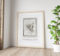 Leonardo Da Vinci - Caricature of a Man with Bushy Hair 1495