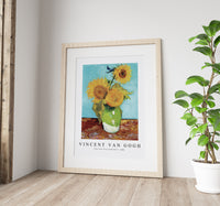 Vincent Van Gogh - Vase with Three Sunflowers 1888