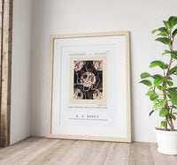 E.A.Seguy - Flower pattern Art Deco stencil print in oriental style