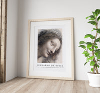 Leonardo Da Vinci - The Head of the Virgin in Three-Quarter View Facing Right 1510-1513