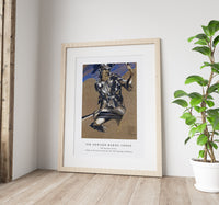 Sir Edward Burne Jones - The Perseus Series - Study of Perseus in Armour for The Finding of Medusa painting in high resolution by Sir Edward Burne–Jones