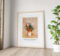 Odilon Redon - Vase of Flowers (Pink Background) (1906)