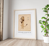 Edward Penfield - Lion and a book 1894