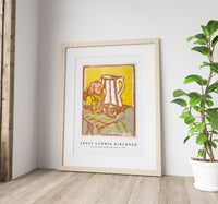 Ernst Ludwig Kirchner - Still life with pitcher and flowers 1907