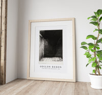 Odilon Redon - I Saw a Flash of Light. Large and Pale 1896