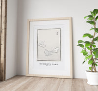 Morimoto Toko - Moth illustration from Churui Gafu (1911)