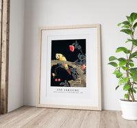 Ito Jakuchu - Parrot on the Branch of a Flowering Rose Bush (ca. 1900)