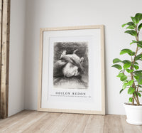 Odilon Redon - The Impotent Wing Did Not Lift the Animal Into That Black Space 1883