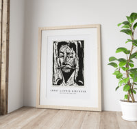 Ernst Ludwig Kirchner - Head of Prof. Dr. Graef 1915