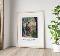 Claude Monet - Madame Monet Embroidering 1875