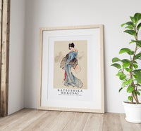 Kotsushika Hokusai - Woman, Full-Length Portrait 1760-1849