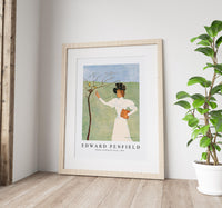 Edward Penfield - Woman reaching for birds 1894