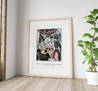 Ernst Kudwig Kirchner - Little Variety Act with Singer