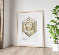 Gerrit Willem Dijsselhof - Decorative design with two fish in a hexagon 1876-1824