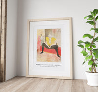 Henri De Toulouse–Lautrec - The Seated Clowness (Miss Cha-U-Kao) 1896