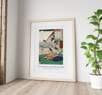 Utagawa Kuniyoshi - Kakinomoto no Hitomaro 1798-1861